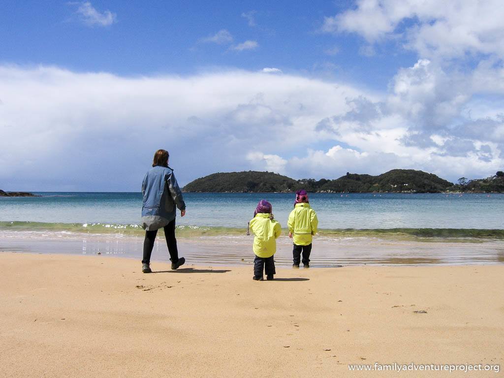 On the beach on Stewart Island, New Zealand