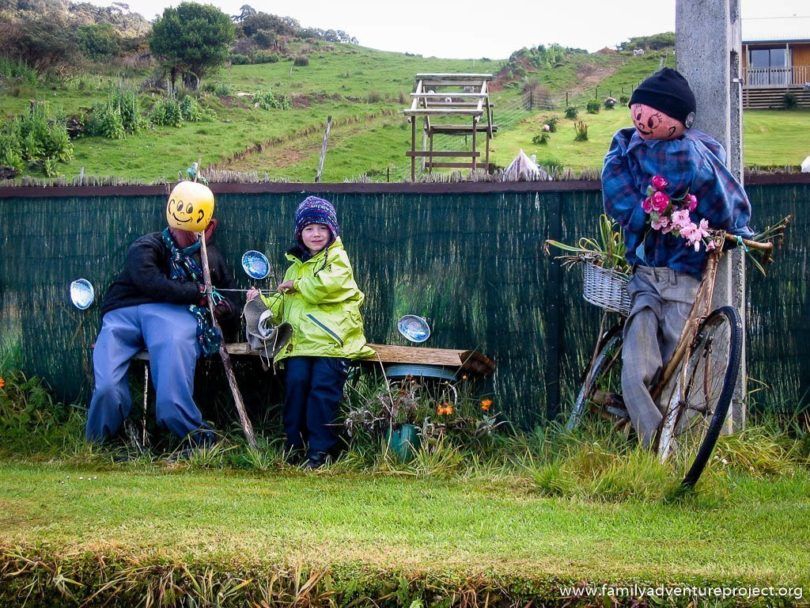 Sitting with the Scarecrows in Southland New Zealand