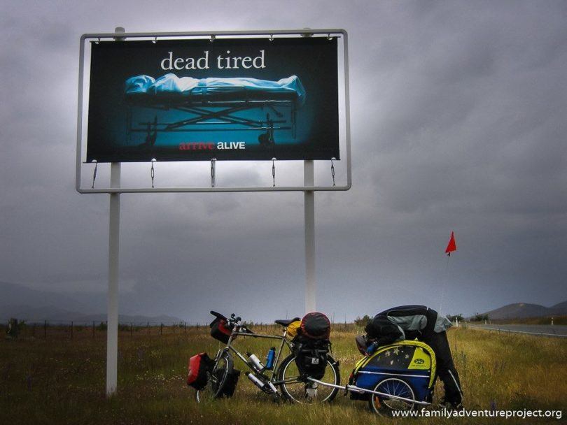 Dead Tired Cycling in New Zealand South Island
