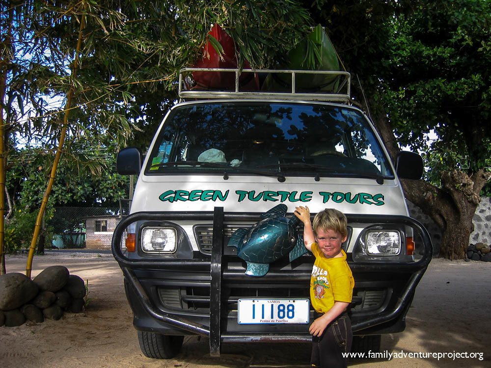 Green Turtle Tour Bus Samoa