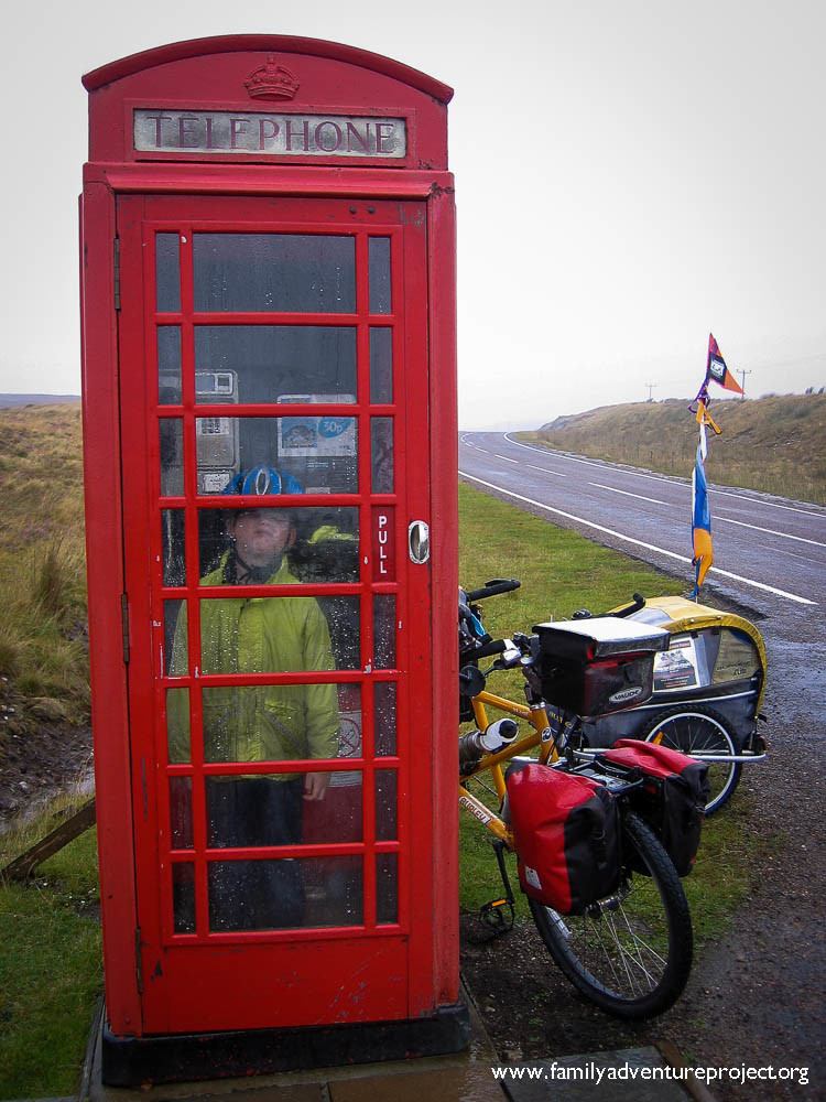 Phonebox at Bettyhill Scotland