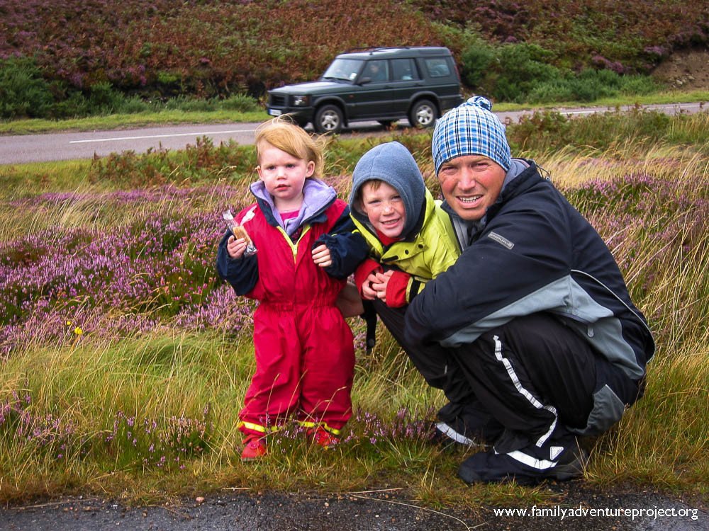 Family on North Coast of Scotland