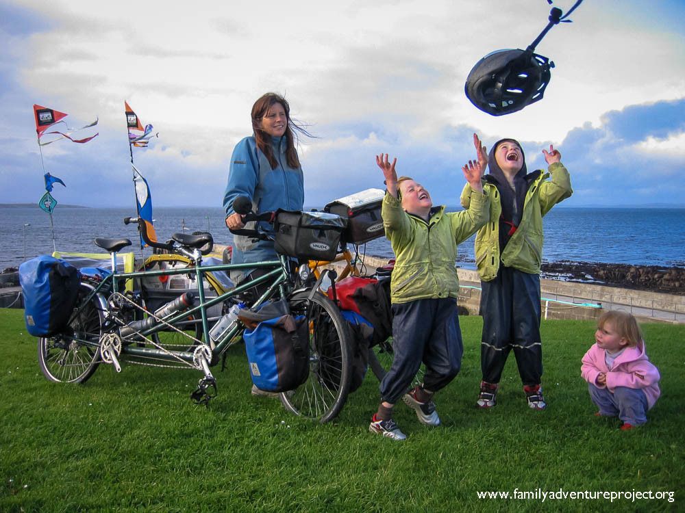 Family celebrates Lands End to John O Groats cycle challenge success