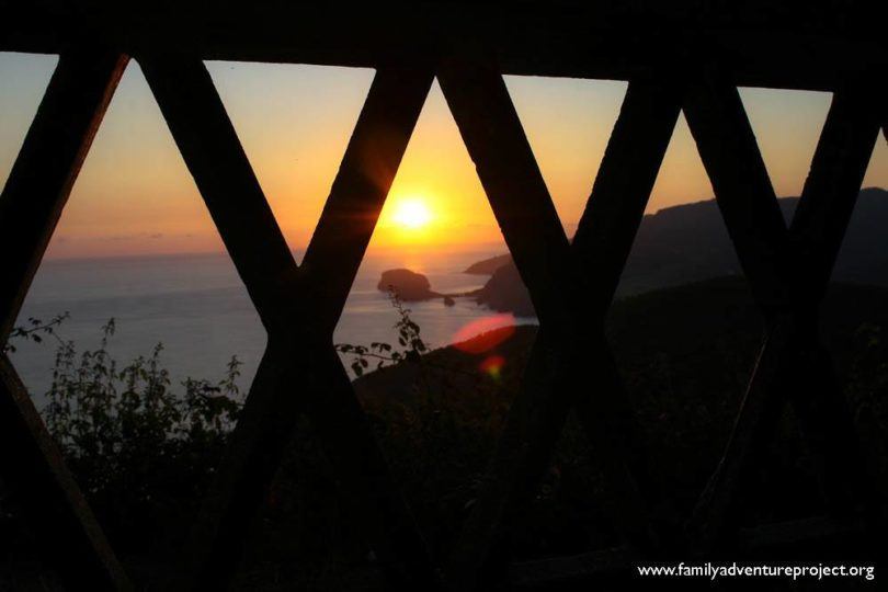 Sunset Northern Spain near Mundaka