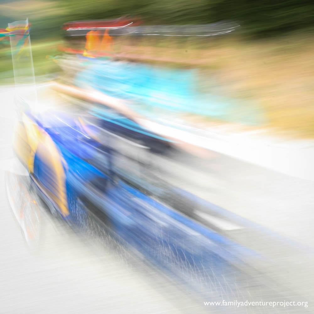 Downhill in a blur Downhill in a blur