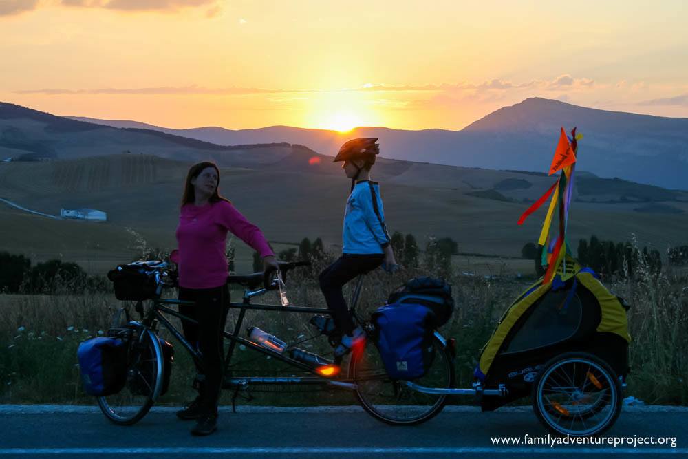Sunset on the Camino de Santiago Sunset on the Camino de Santiago
