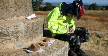 Leaving messages near Astorga, Camino de Santiago