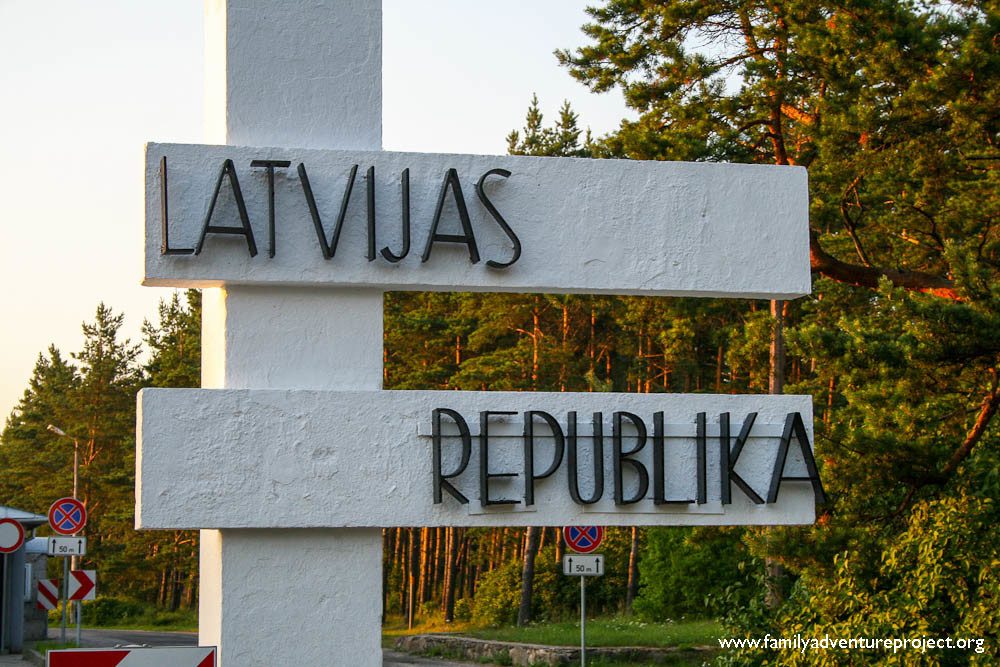 Latvia Border