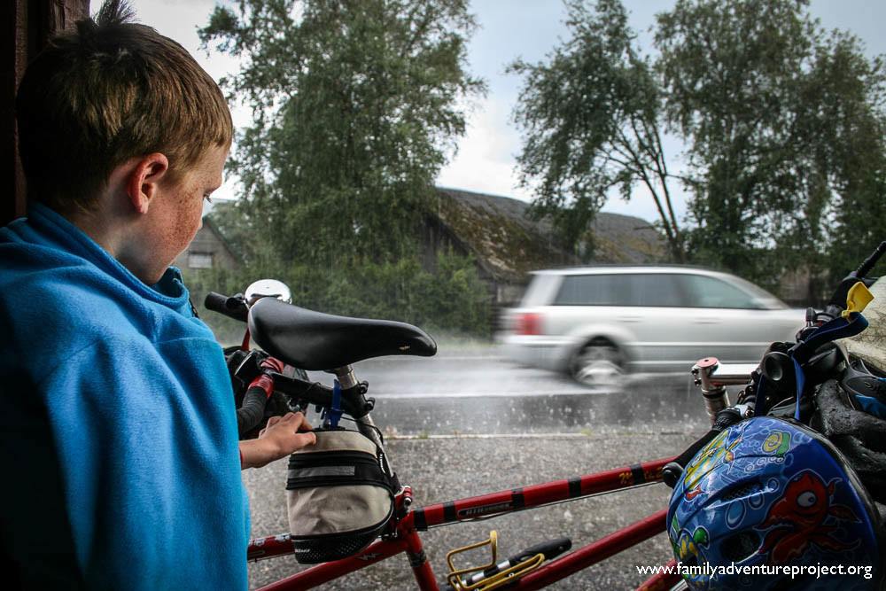 In the rain outside Tallinn
