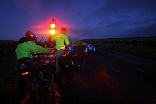 Night riding traffic lights Night riding traffic lights