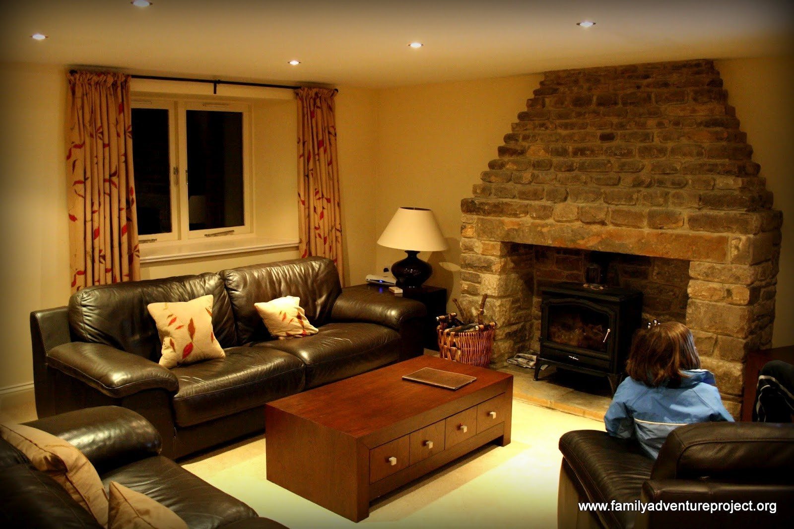 After a day on the wild moors, this view was just as welcome