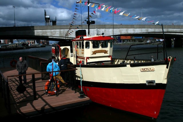 The Mona readying for another Lagan Boat Company Titanic Tour 