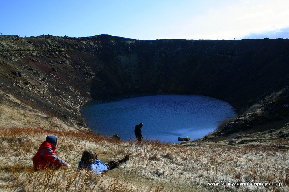 Iceland Kerid Volcanic Crater near Reykjavik 