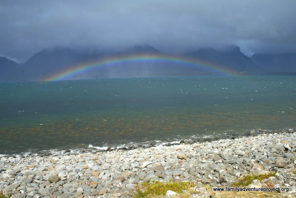 Rainbow on Dream Road, Western Fjords, Iceland