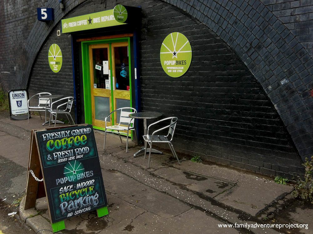 Pop up Bike Shop Manchester Exterior