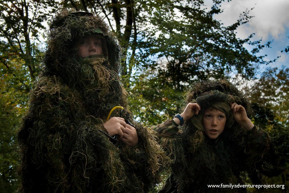 Brothers in ghillie suits 