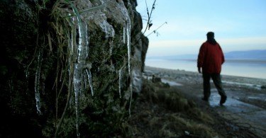 Walking in winter in Arnside