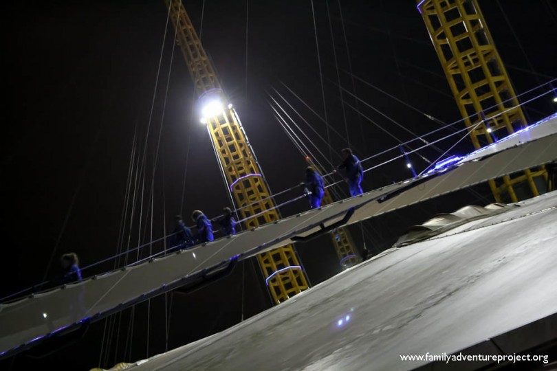 Climb the o2 with the kids - London o2 Arena Roof Walk