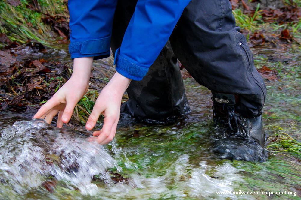 Hands and Boots In the Beck Cumbria