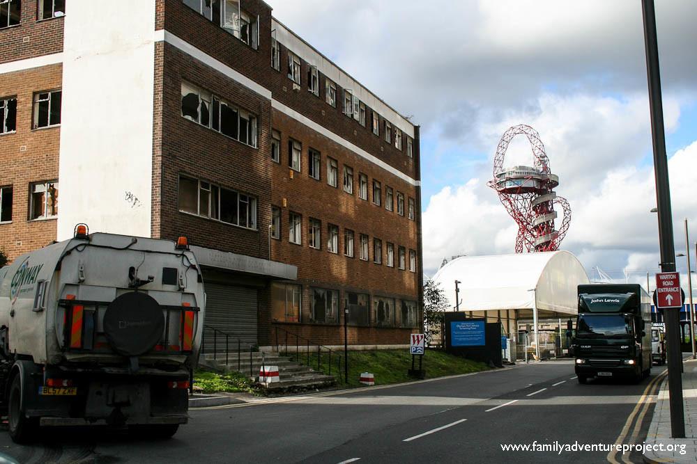 London Olympic Orbit from Industrial Scene London Olympic Orbit from Industrial Scene
