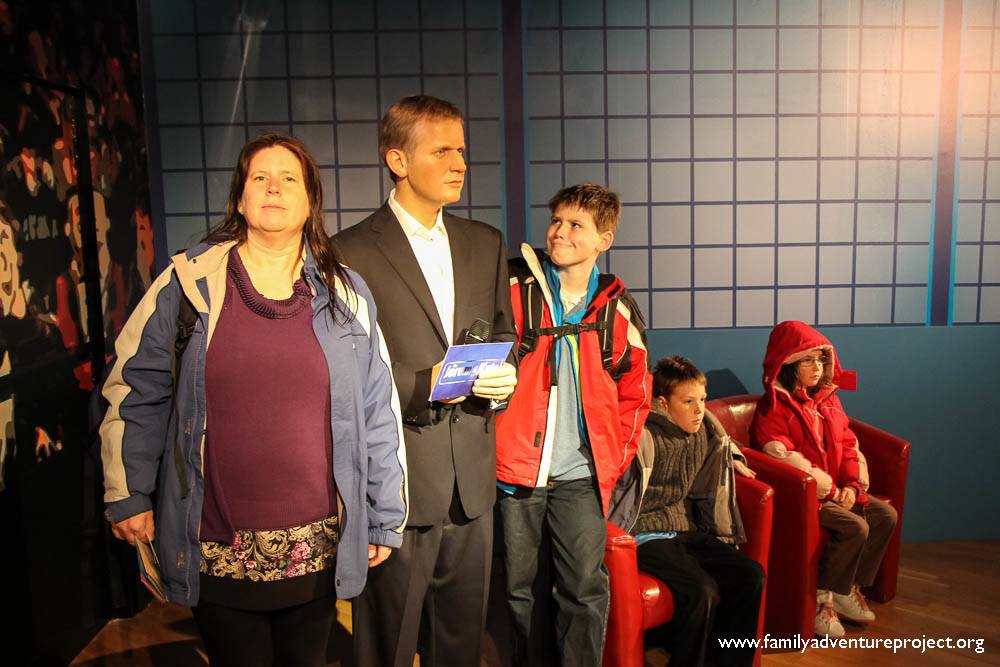 On the Jeremy Kyle Show at Madame Tussauds Blackpool