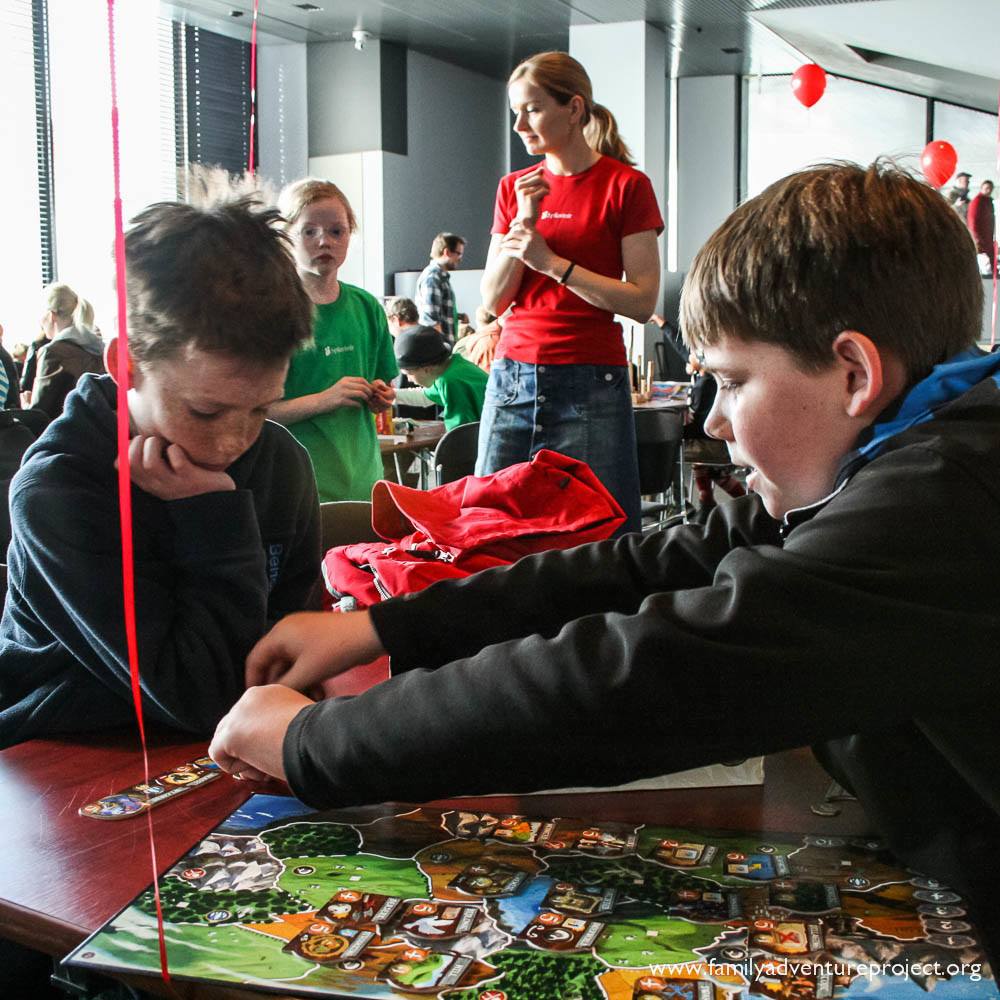 Playing Board Games Reykjaviks Childrens Festival
