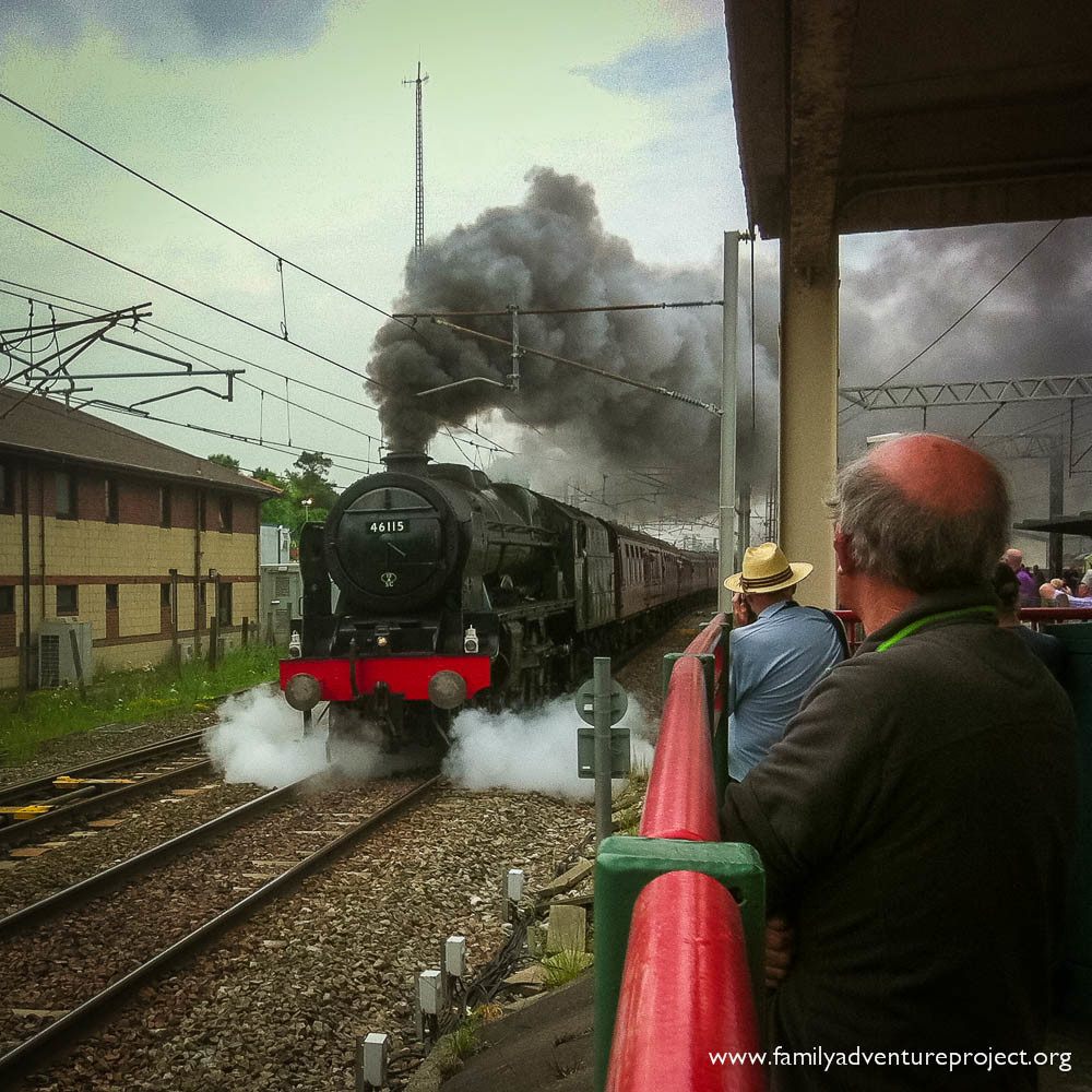 Steam Train at Carnforth Station Steam Train at Carnforth Station