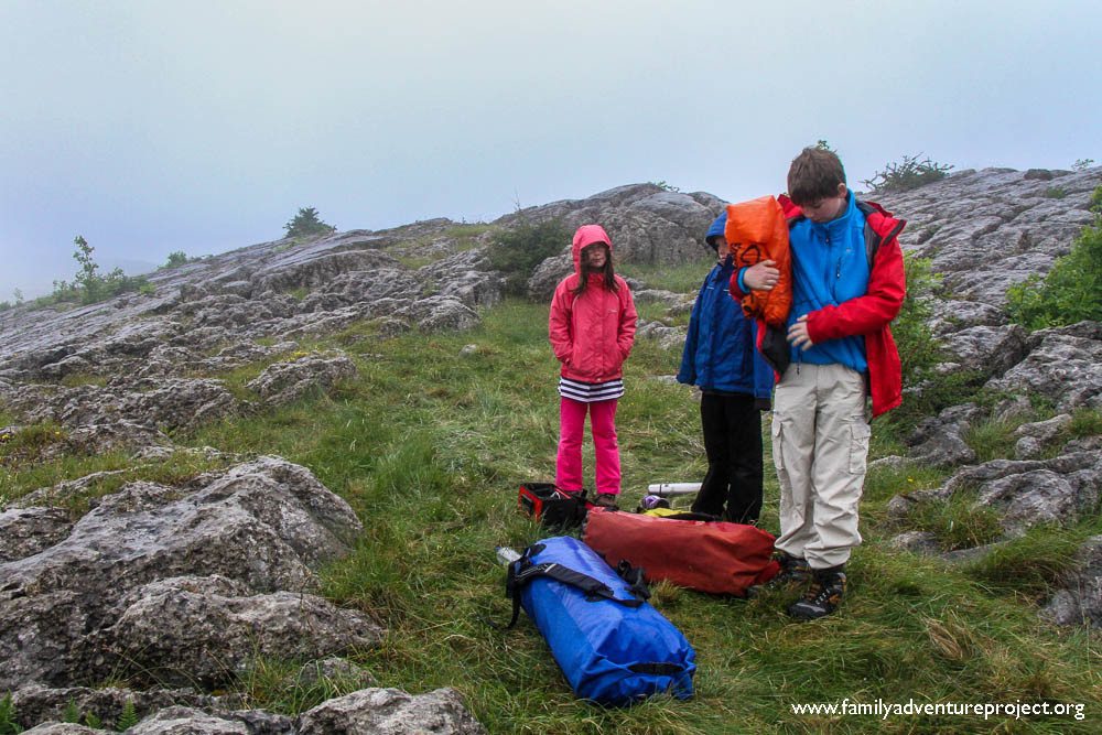 The morning after the bivy