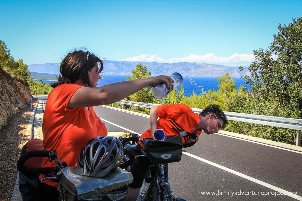 Climbing the hill on Hvar Croatia