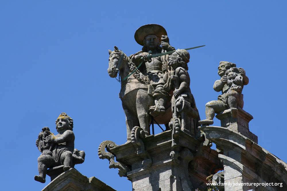 Statue of Moor Slayer in Santiago de Compostela Statue of Moor Slayer in Santiago de Compostela