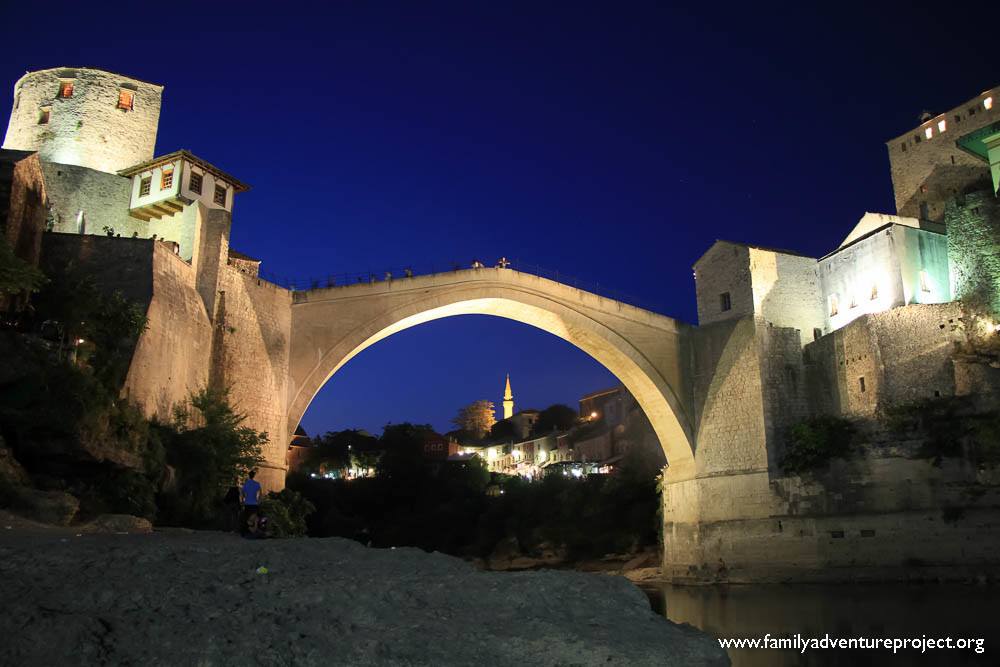 Mostar Old Bridge Star Most at NIght Mostar Old Bridge Star Most at NIght