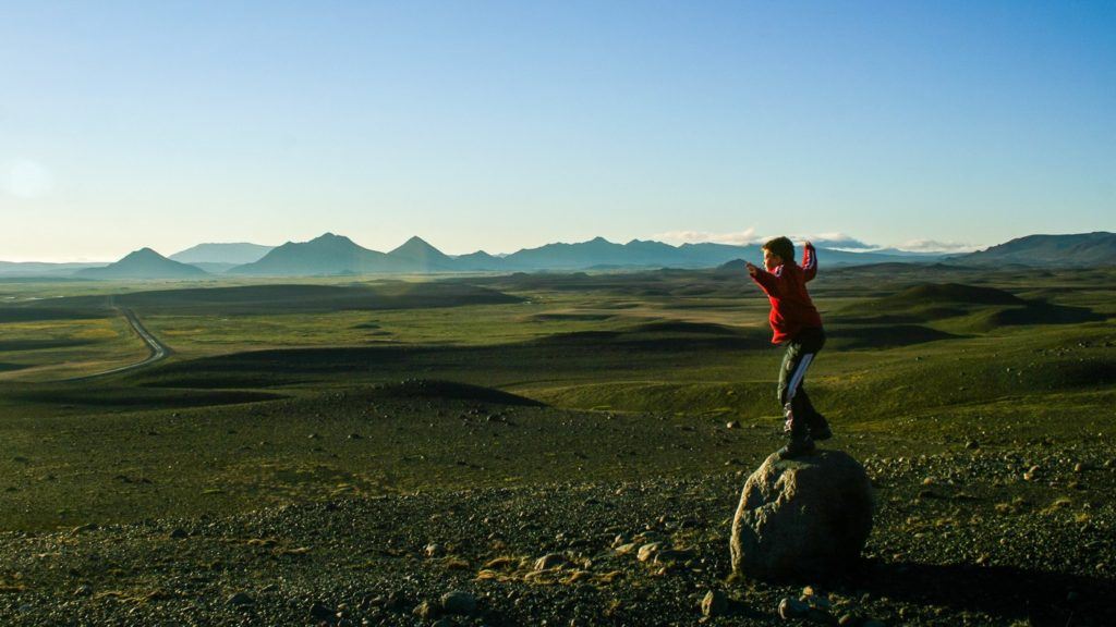 Cameron exploring the Icelandic interior Cameron exploring the Icelandic interior