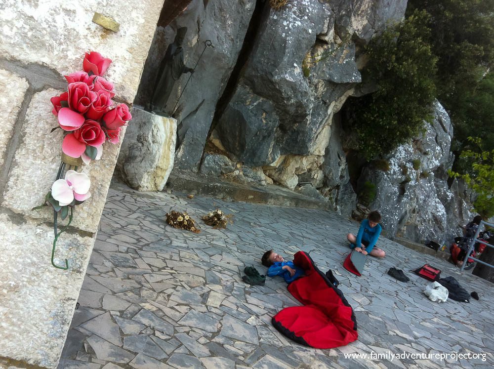 Packing up after the Chapel Bivvy