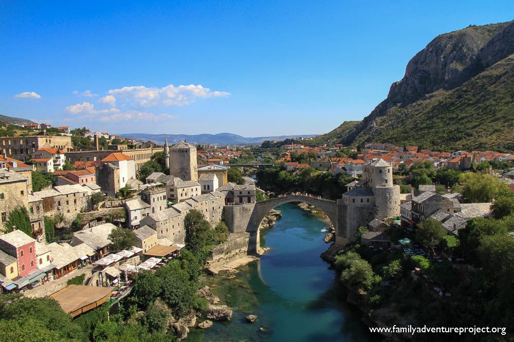 Mostar Bridge from Minaret Mostar Bridge from Minaret