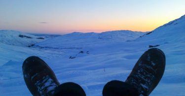 Boots in the Lake District Snow