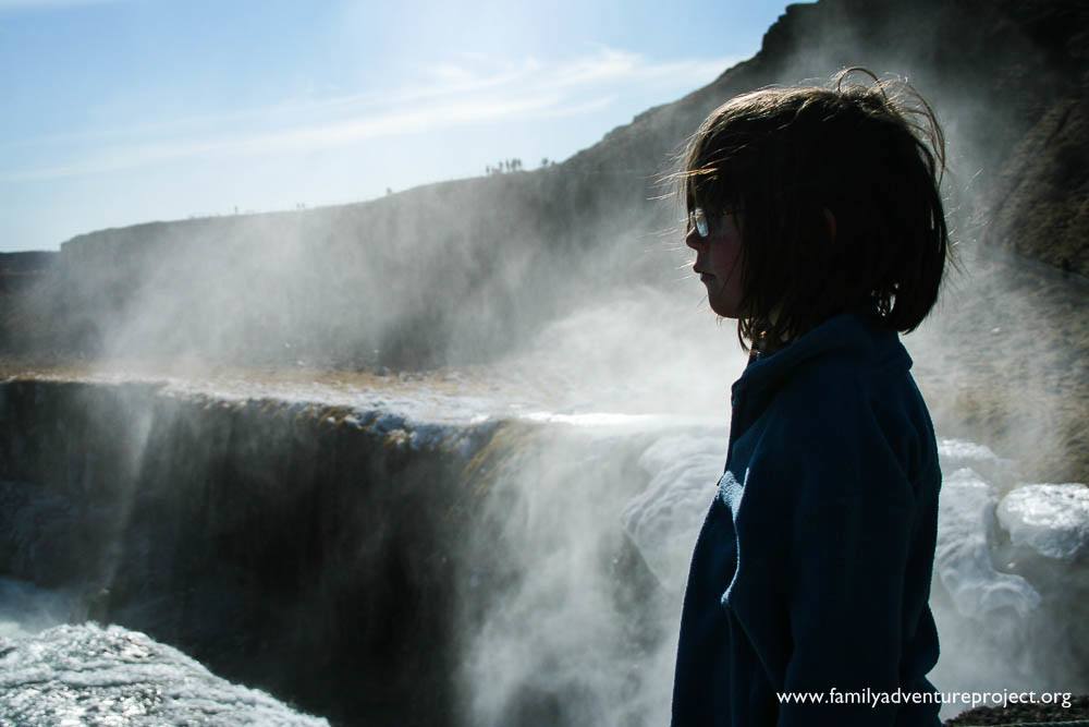 Hannah at Gullfoss Waterfall Iceland Hannah at Gullfoss Waterfall Iceland