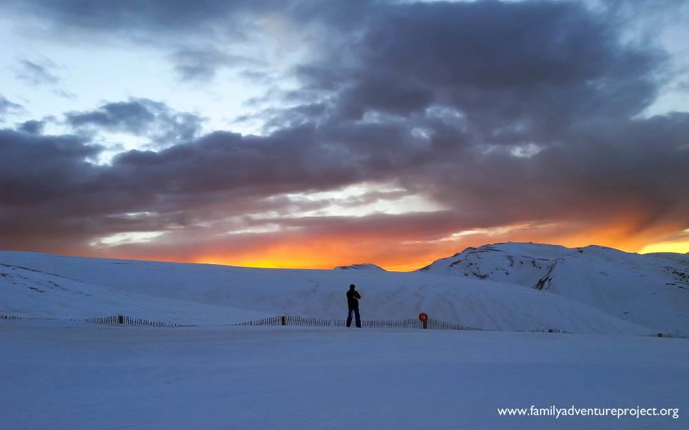 As spectacular as sunsets get- view from Torrent Negra