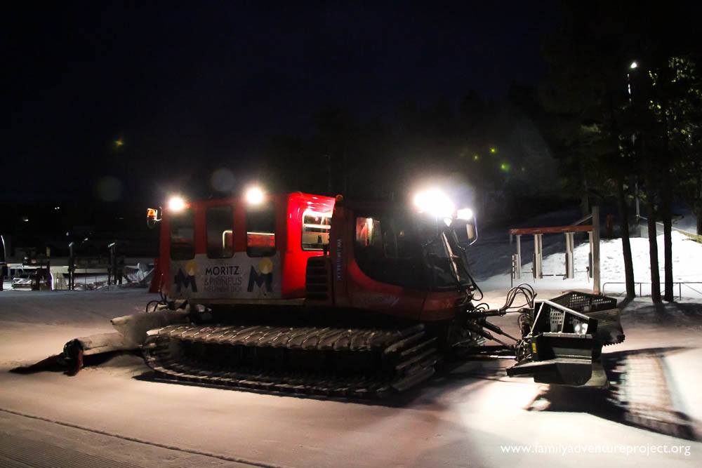 Piste Basher at Night La Molina Piste Basher at Night La Molina