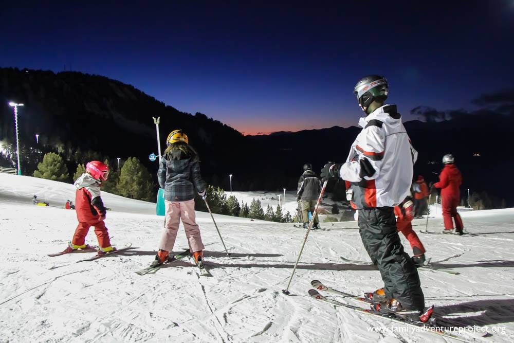 Night Skiing La Masella, Catalonia