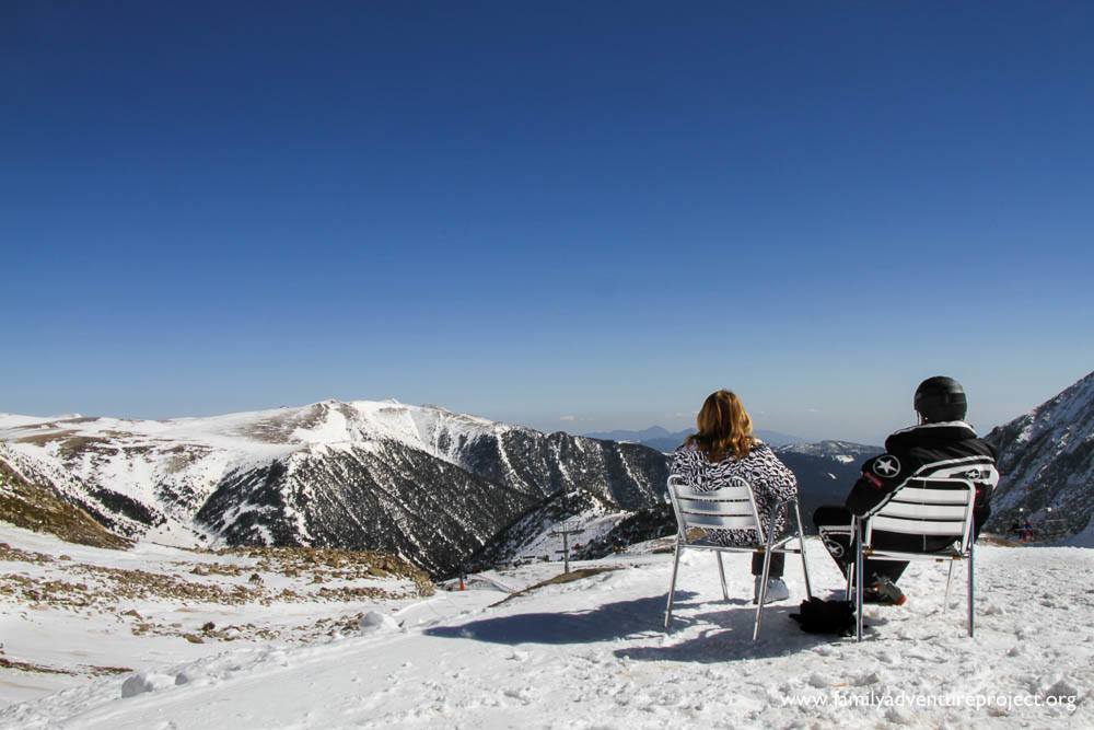 View from Vallter 2000 Summit Cafe, looking toward the coast