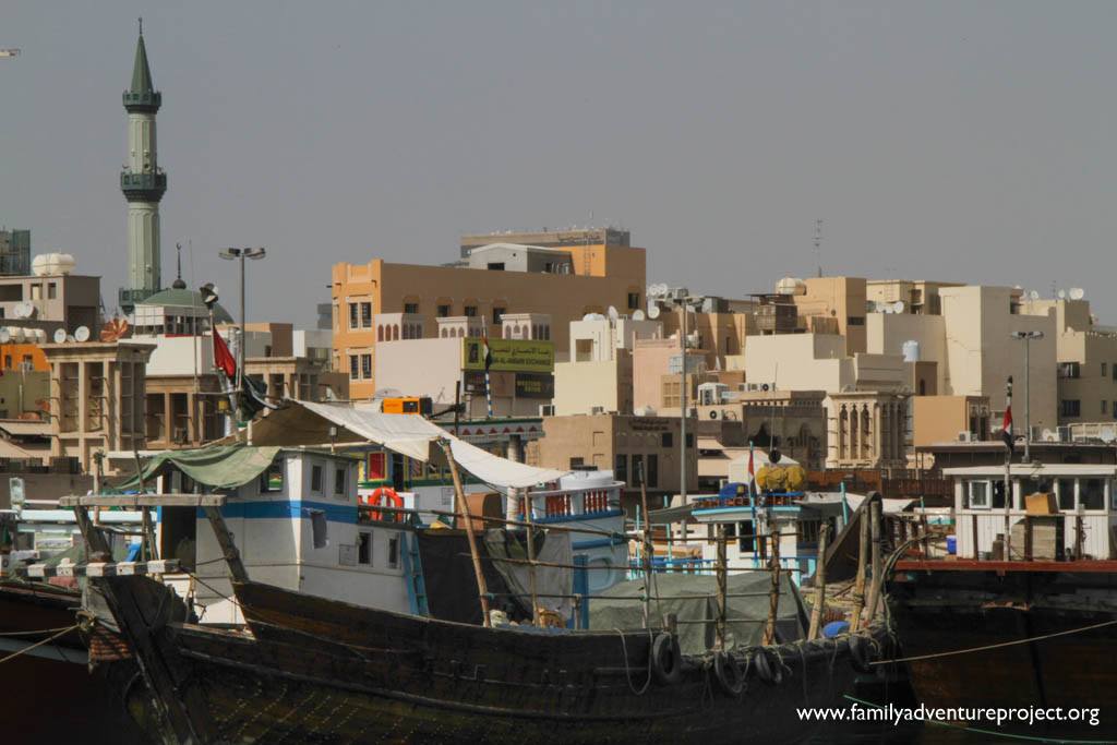 Dubai dhows and old town