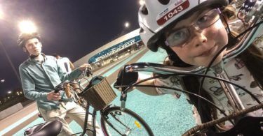 Cycling at the Yas Marina Circuit Abu Dhabi