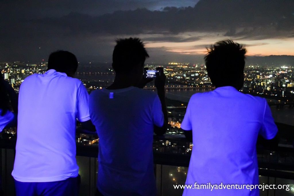 Looking out over Osaka from the Sky Tower