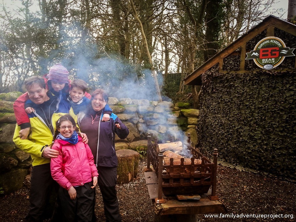 Family at Bear Grylls Survival Academy, Dragon Raiders, Cricceit