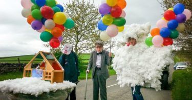 Disney Pixar Up Parade at Village Carnival Burton