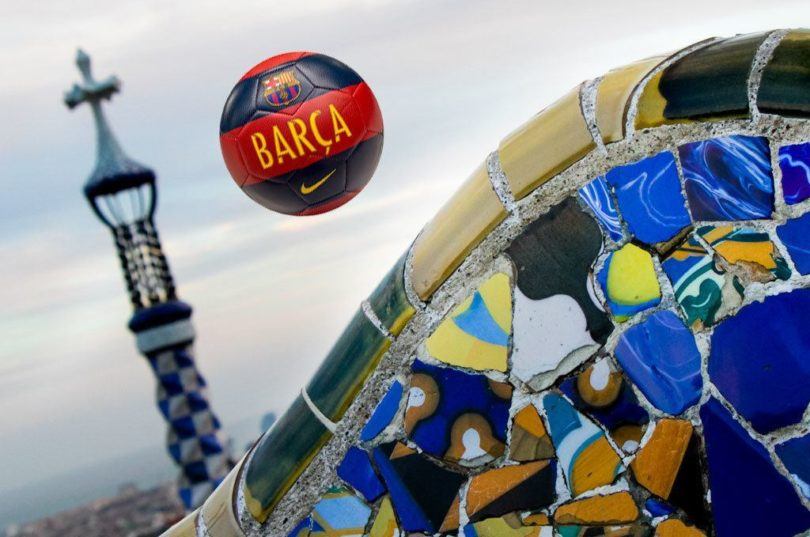 Barcelona Barc Ball over Parc Guell