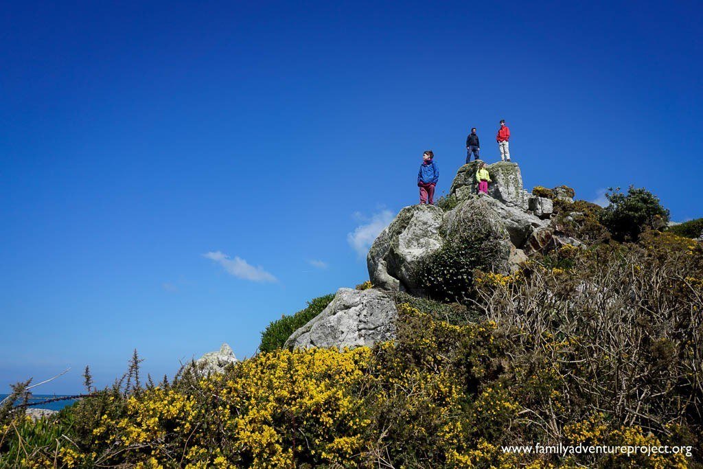 Climbing on Tresco near the Ruin Bay Beach Cafe