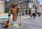 Gandalf works his magic on the streets of Edinburgh