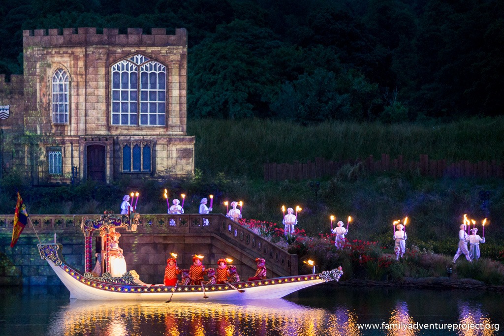 The procession of Queen Elizabeth at Kynren outdoor spectacular, Bishop Auckland