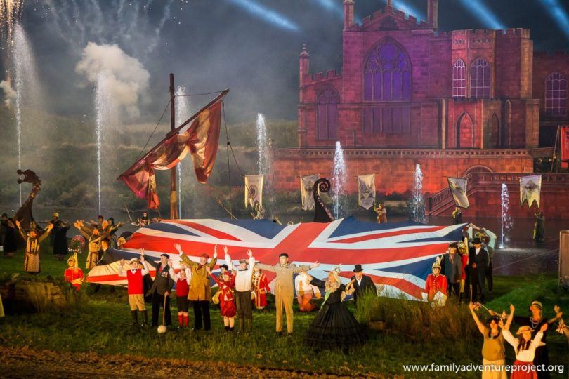The Kynren finale is a spectacle of light, fireworks, dancing and English history